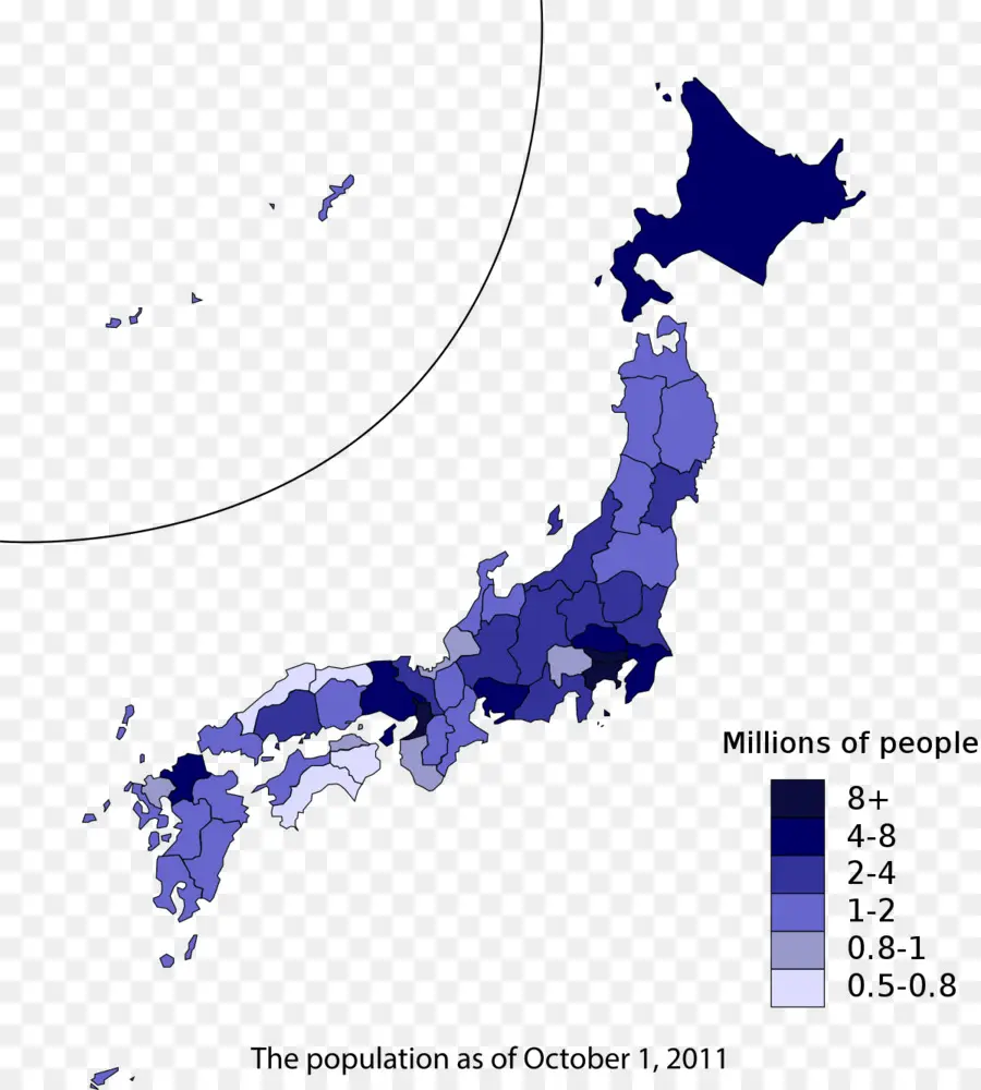 Mapa Populacional Do Japão，Demografia PNG