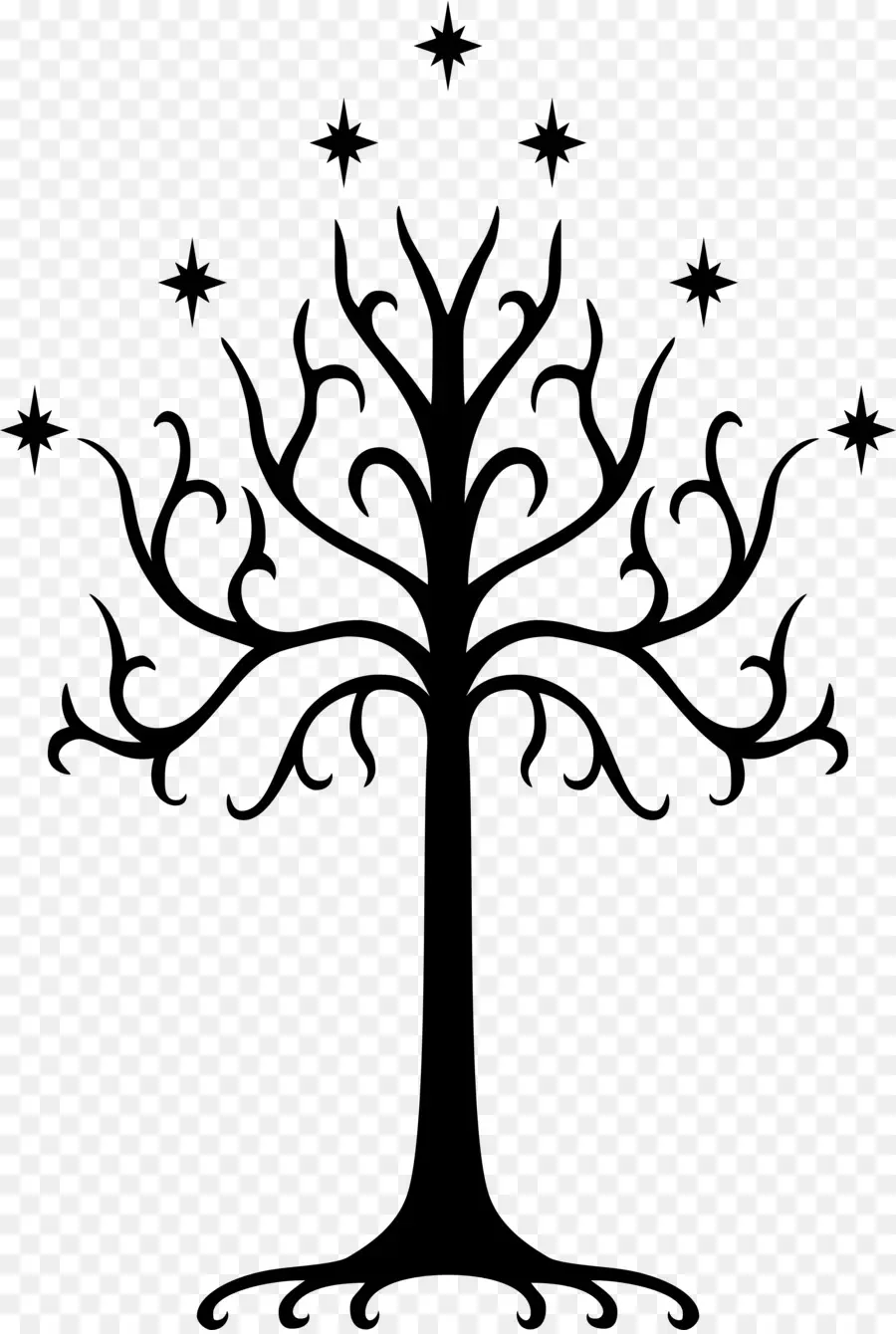 Senhor Dos Anéis，árvore Branca De Gondor PNG