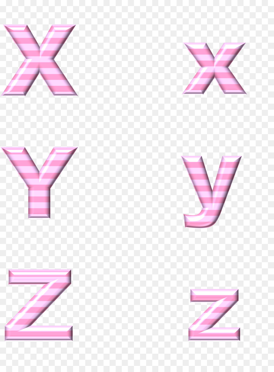 Letras Rosa，X PNG