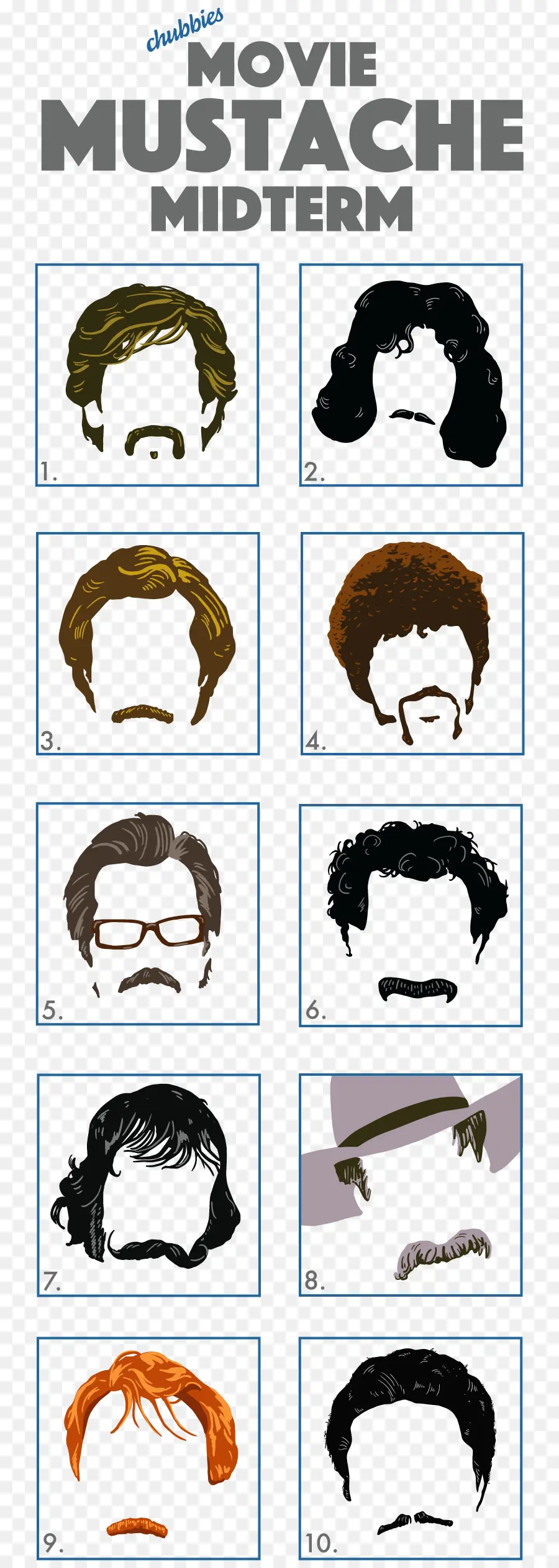 Bigodes De Filme，Personagens PNG