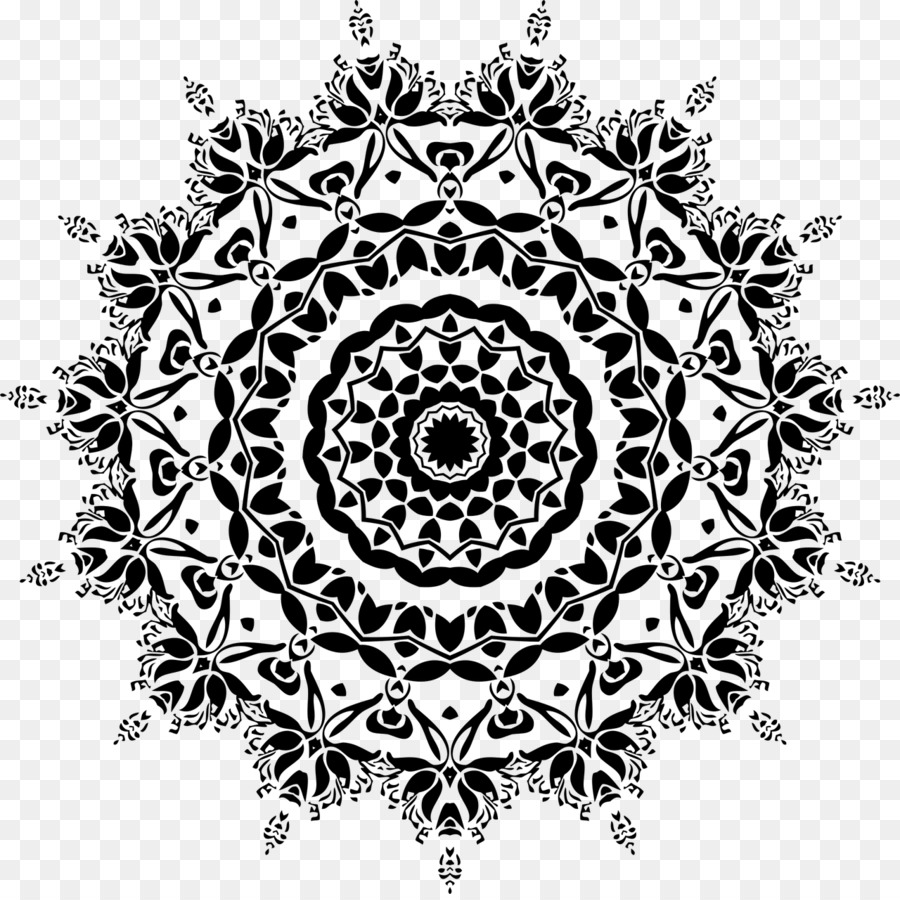 Mandala Negra，Padrão PNG