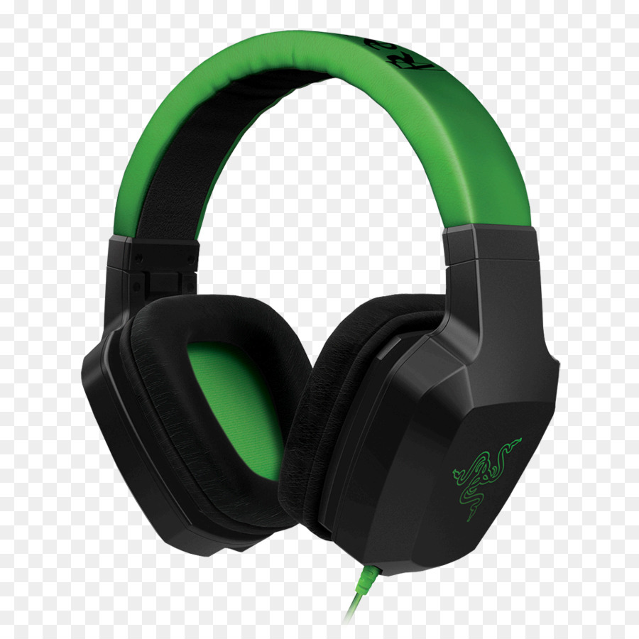 Fones De Ouvido Pretos E Verdes，áudio PNG