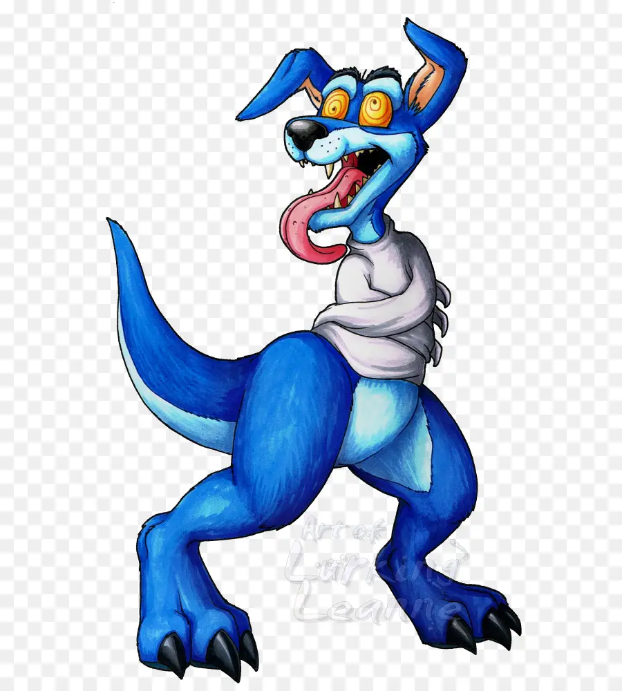 Cachorro Azul，Língua PNG