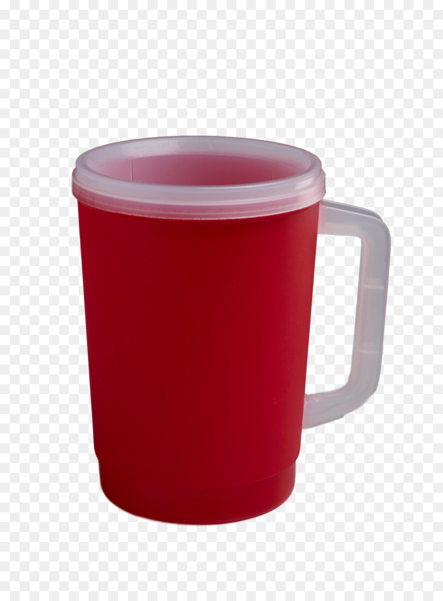 Caneca Branca Com Alça Vermelha，Caneca PNG