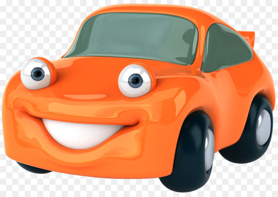 Carro De Desenho Animado，Azul PNG