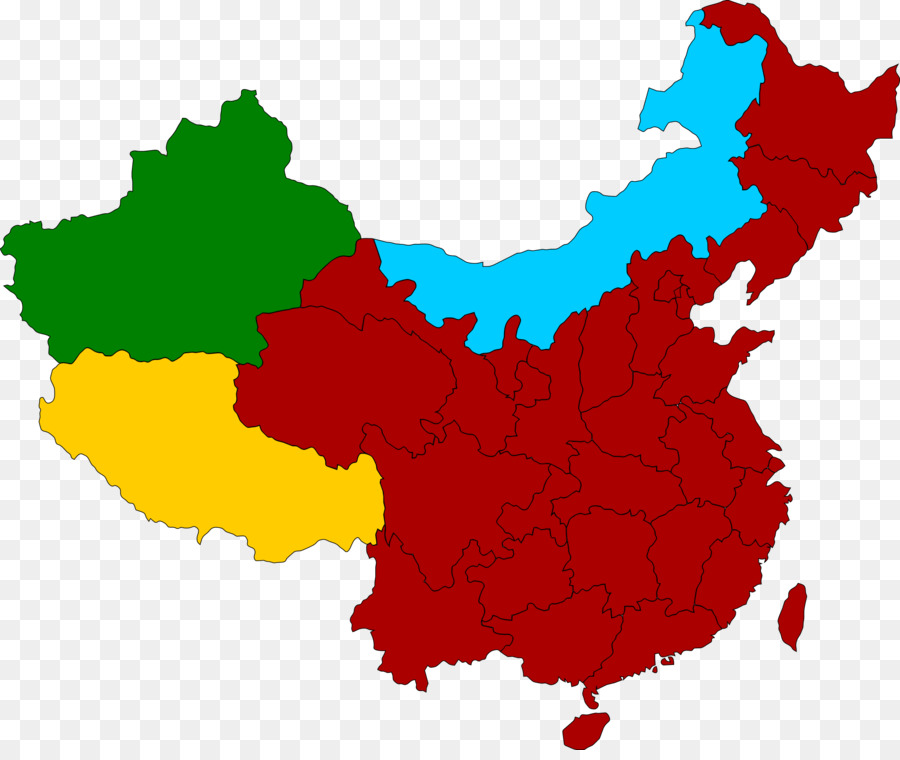 Mapa Da China，Regiões PNG