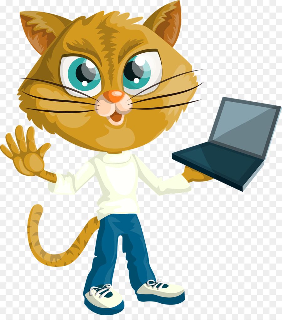 Gato，Laptop PNG