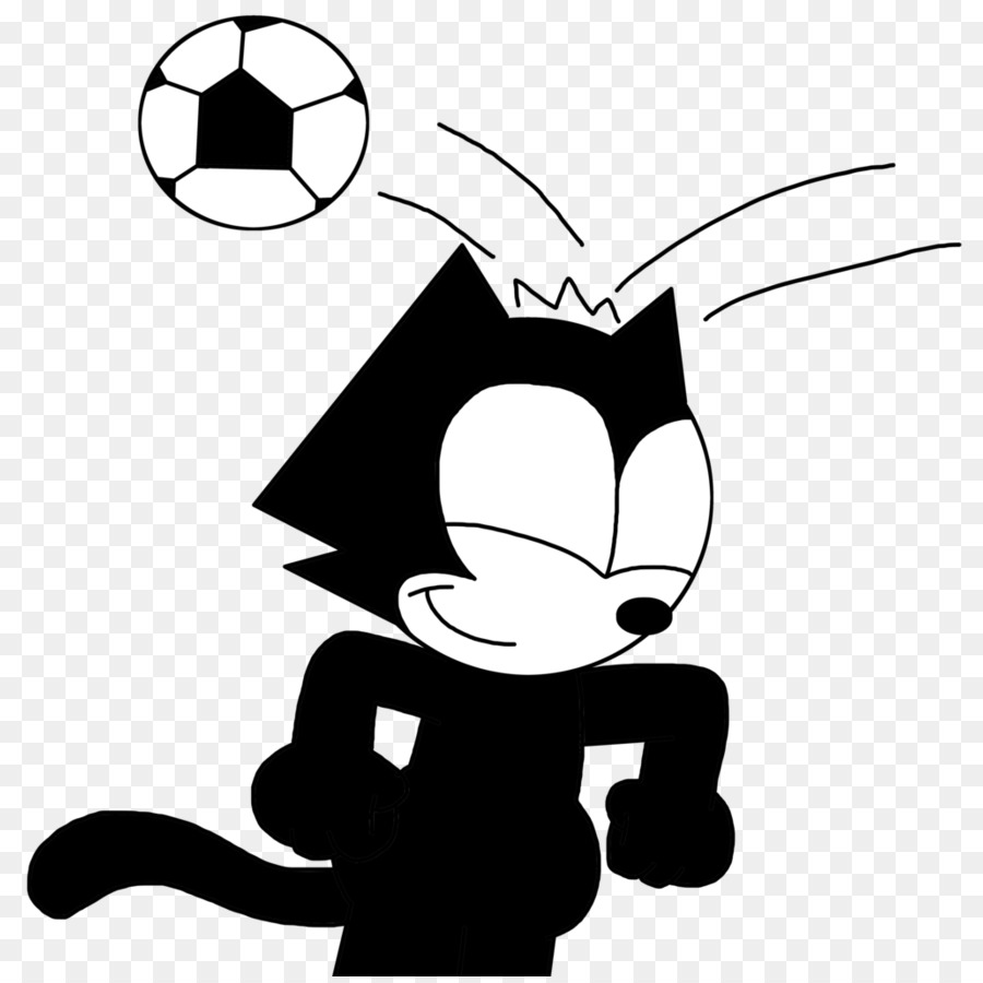 Gato De Desenho Animado，Bola De Futebol PNG