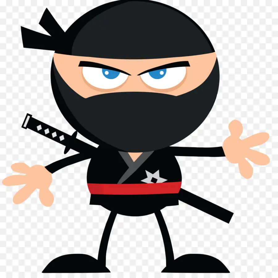 Angry Guerreiro Ninja，Royaltyfree PNG