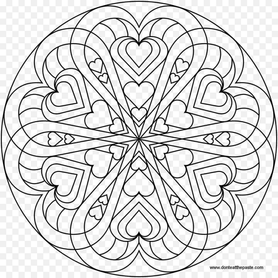 Mandala，Livro De Colorir PNG