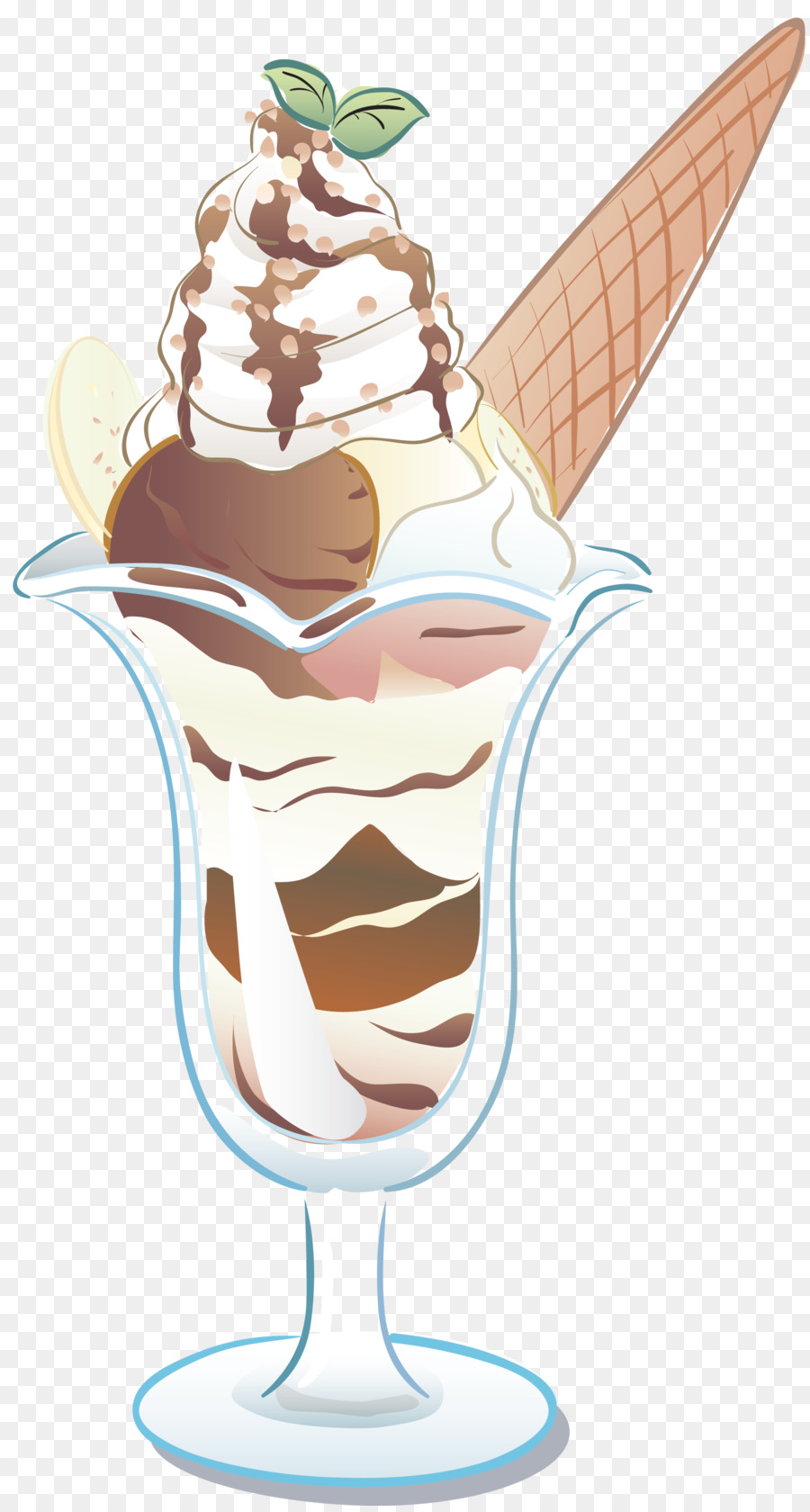 Sundae De Sorvete，Sobremesa PNG