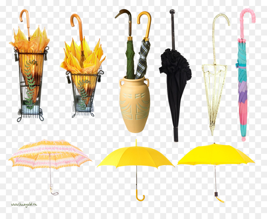 Guarda Chuva，Amarelo PNG