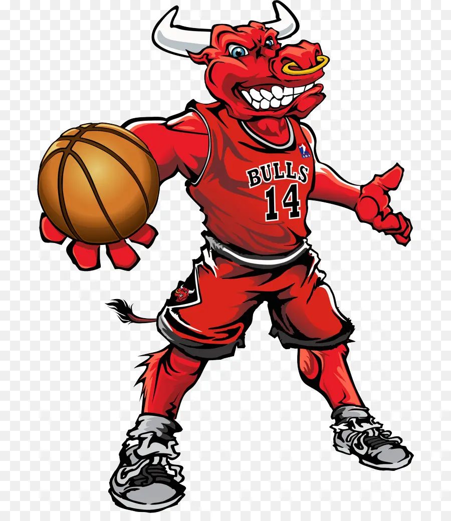 Mascote Do Touro Vermelho，Basquetebol PNG