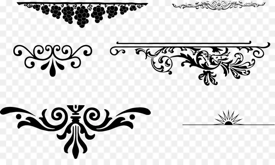 Bordas Decorativas，Ornamento PNG