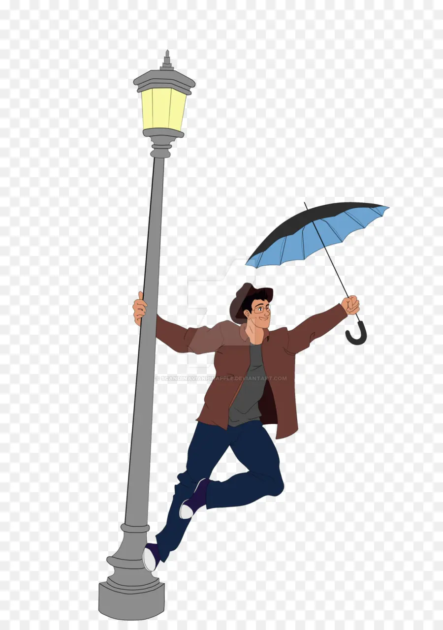 Homem De Desenho Animado Com Guarda Chuva，Homem PNG