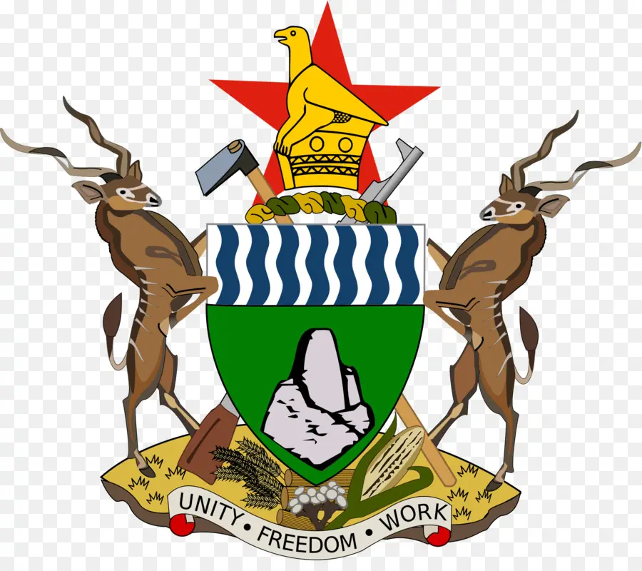 Zimbábue，Brasão De Armas Do Zimbabué PNG