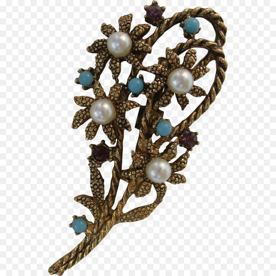 Broche Floral，Joia PNG