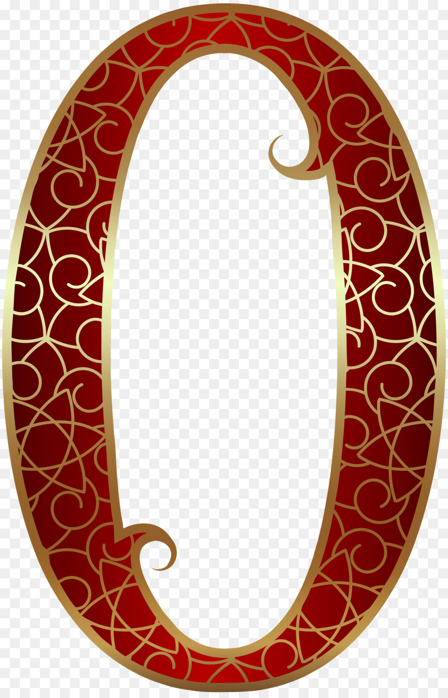 Número Decorativo Zero，Ornamentado PNG