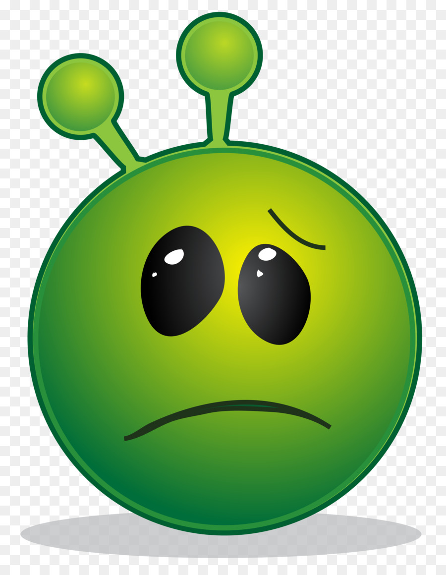 Alienígena Irritado，Verde PNG