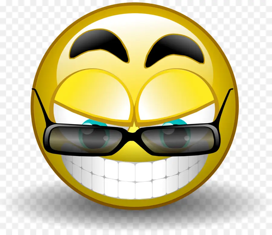 Emoji Sorridente，Óculos De Sol PNG