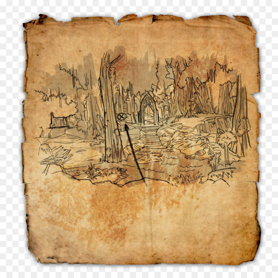 Elder Scrolls Online，Mapa Do Tesouro PNG