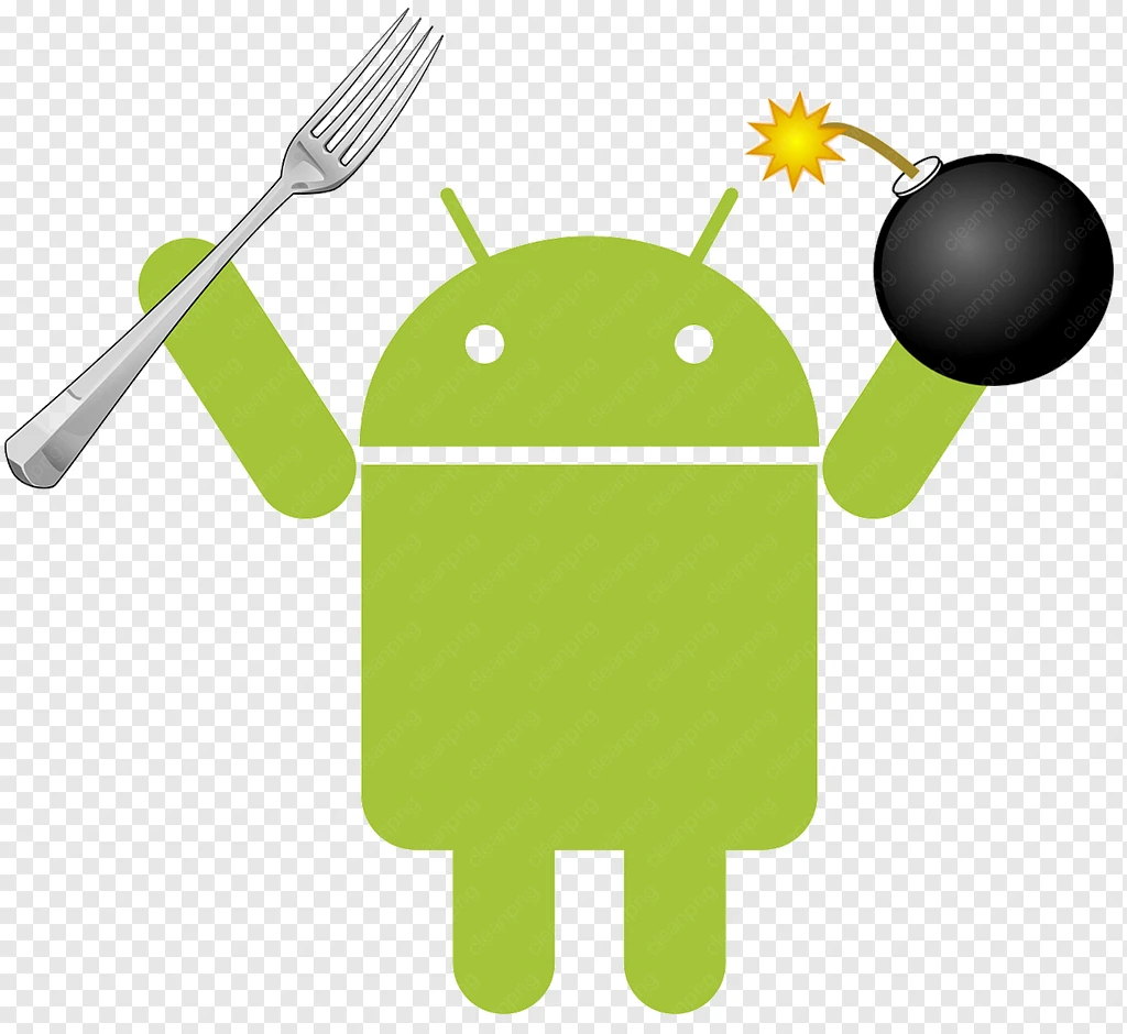 Android, Fork Bomb, Garfo png transparente grátis