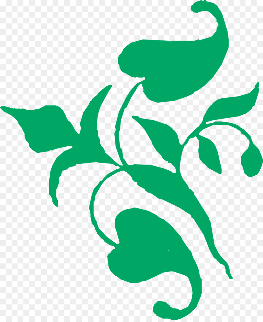 Desenho Floral Verde，Flor PNG