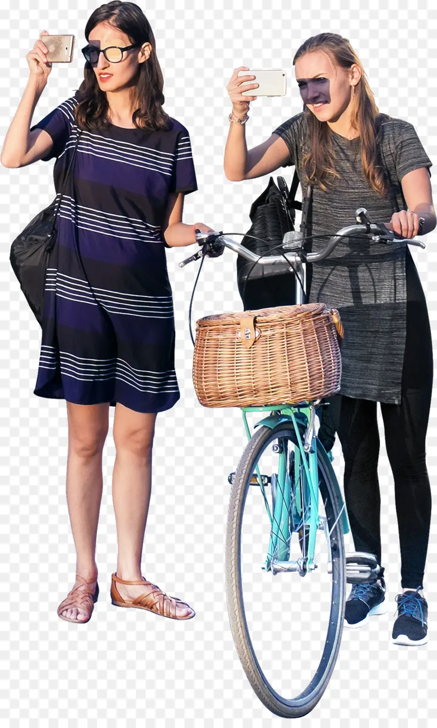 Mulheres Com Bicicleta，Bicicleta PNG