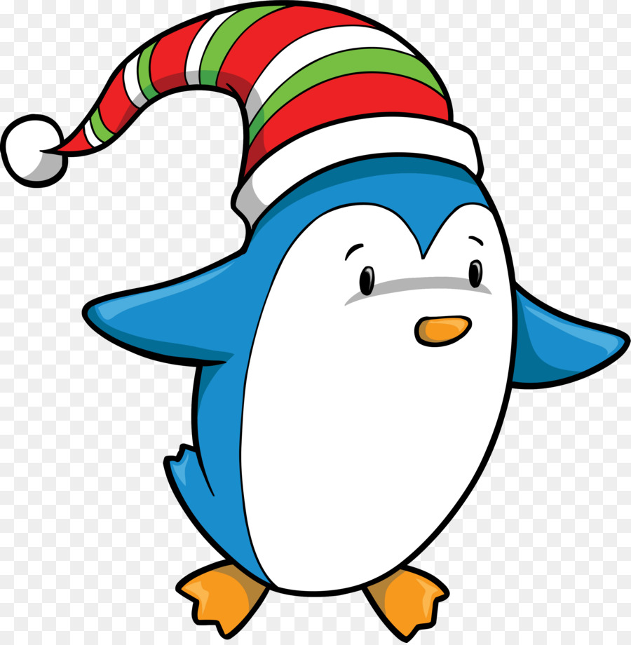 Pinguim，Chapéu De Papai Noel PNG