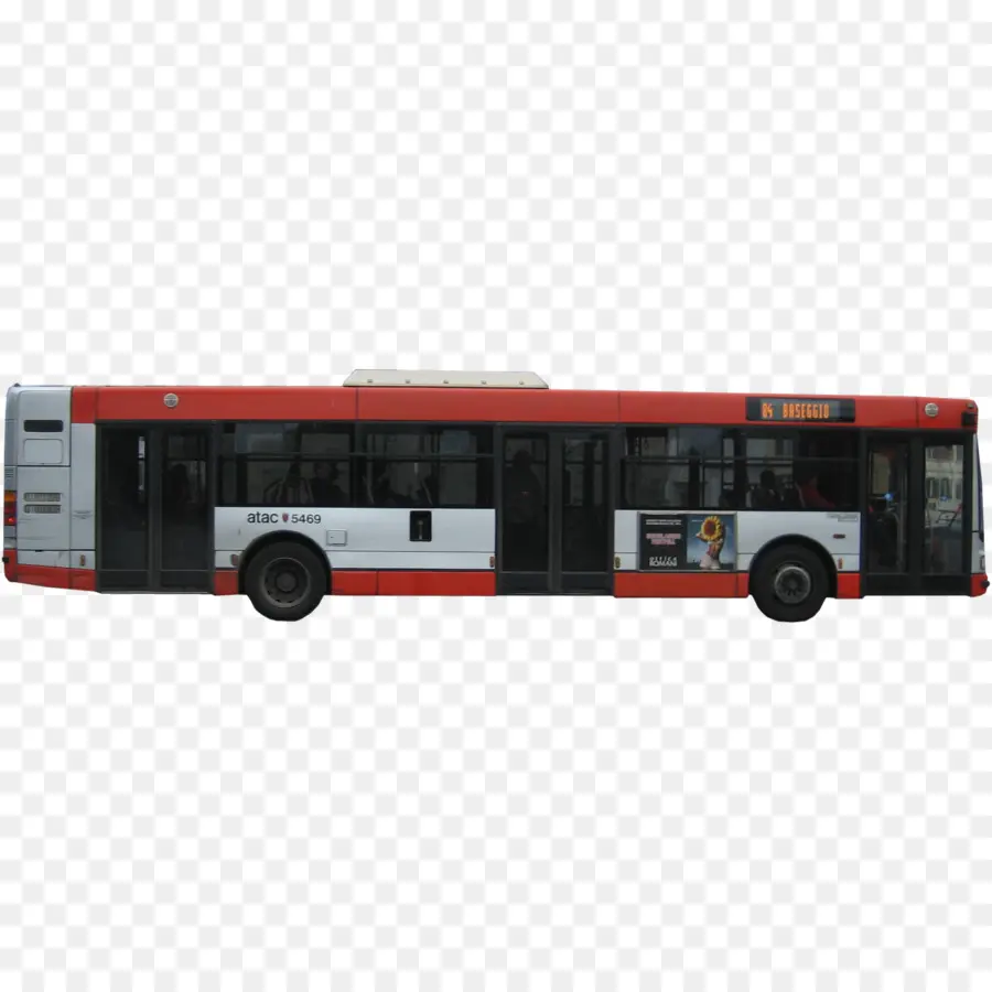 Ônibus Vermelho E Branco，Transporte Público PNG