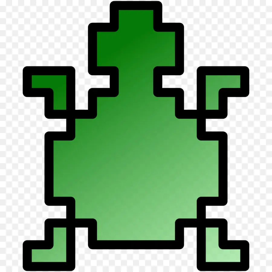 Bug De Pixel Art Verde，Verde PNG