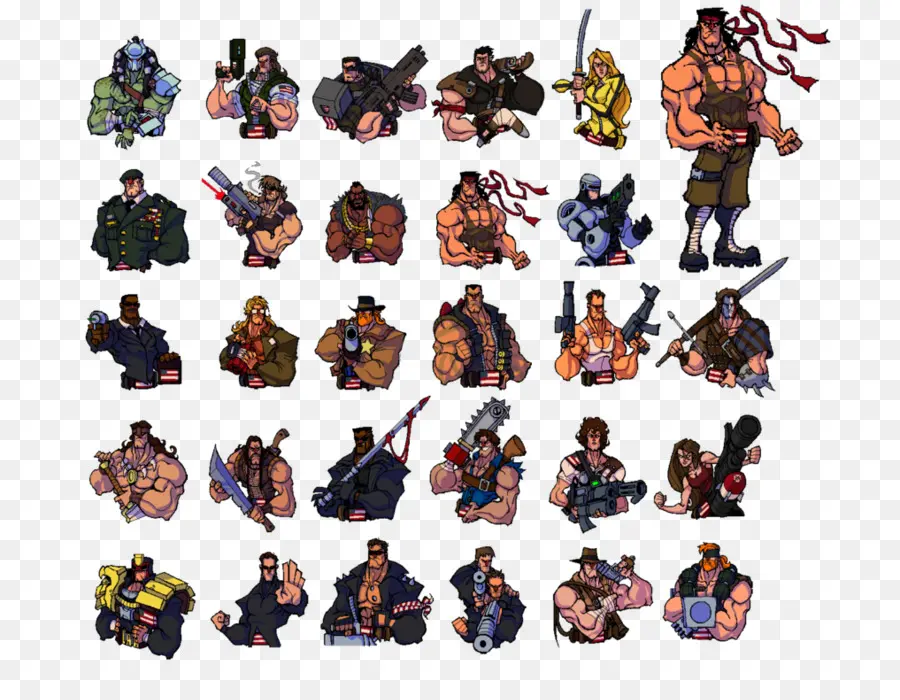 Personagens Pixelados，Pixel Art PNG