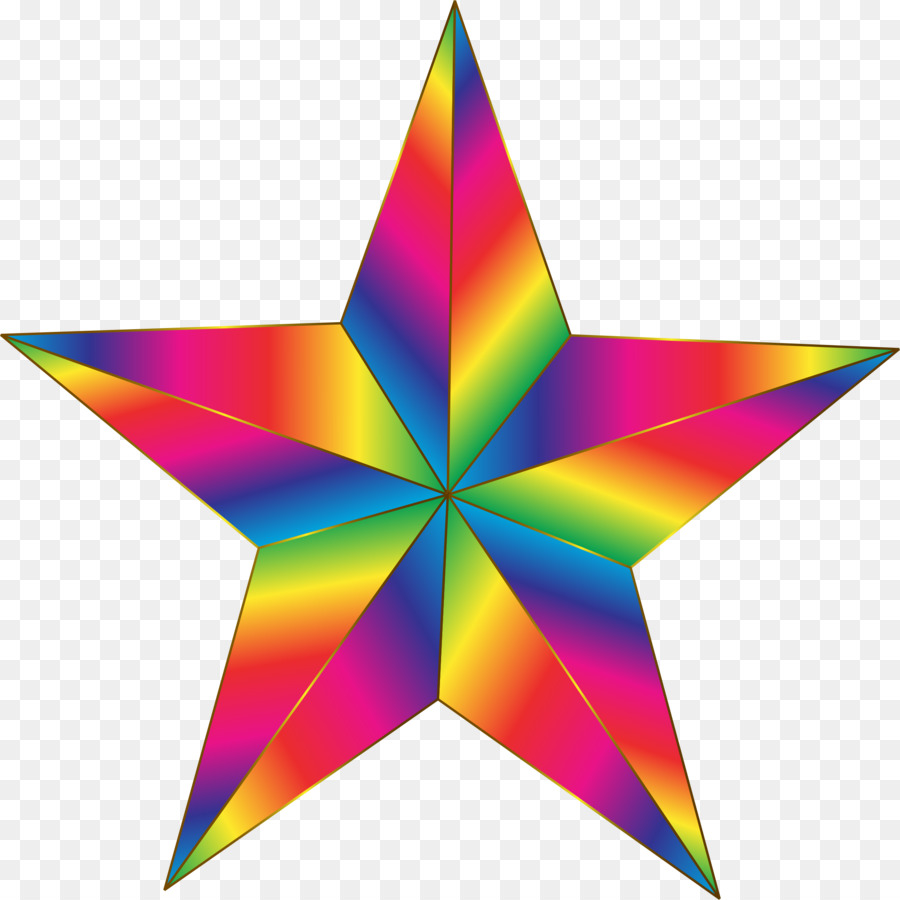 Estrela Arco íris，Colorido PNG