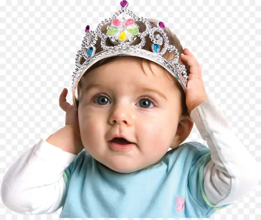 Bebê Com Tiara，Bebê PNG