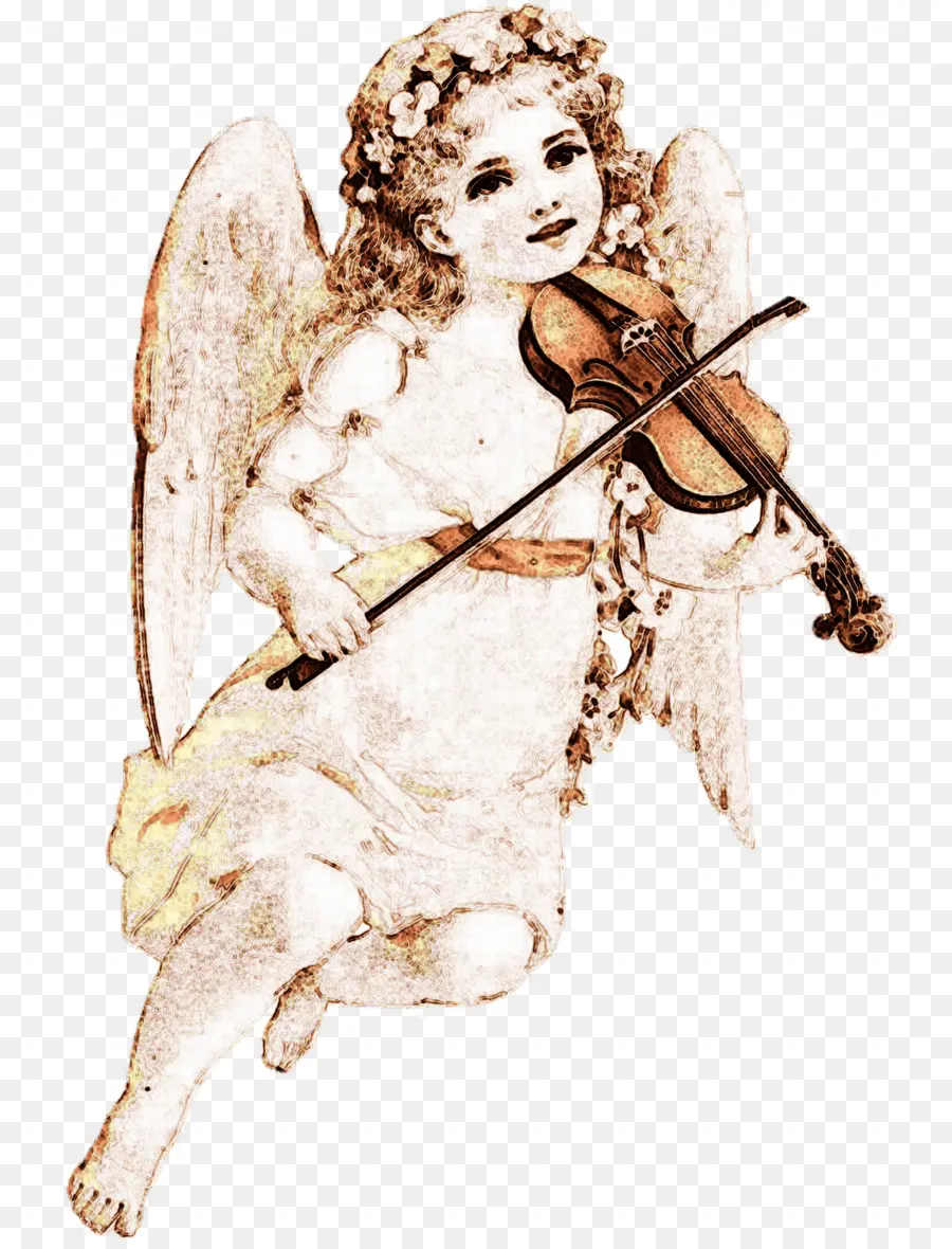 Anjo Com Violino，Música PNG