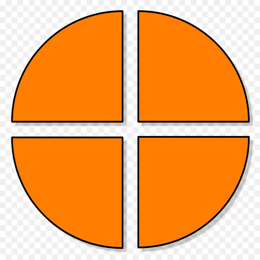 Gráfico De Pizza Laranja，Segmentos PNG