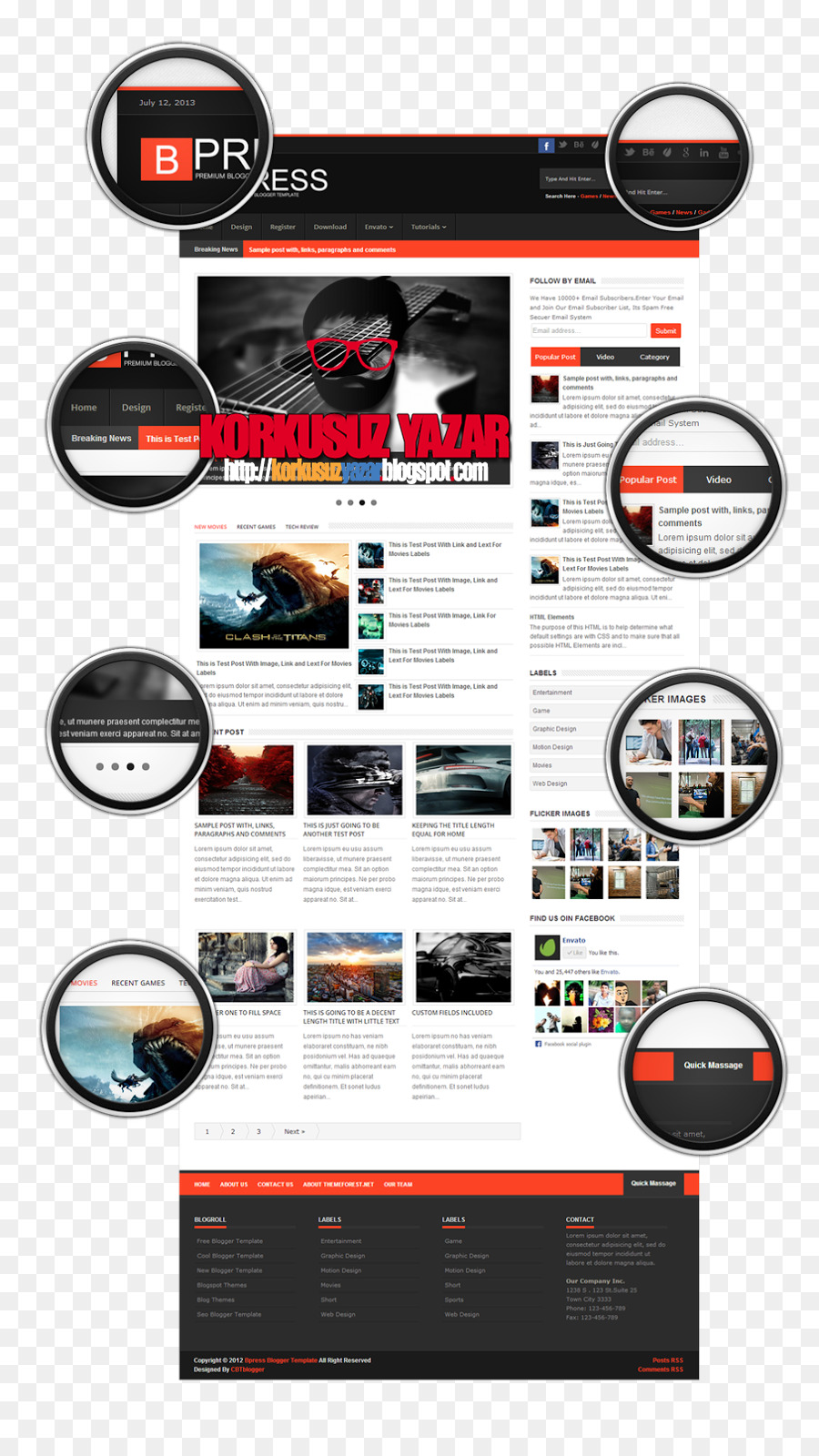 Blogger，Responsive Web Design PNG