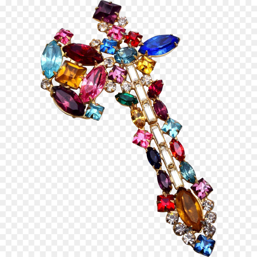 Cruz De Gema Colorida，Gemas PNG