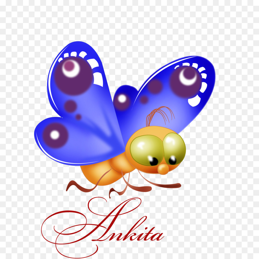 Borboleta Dos Desenhos Animados，Azul PNG