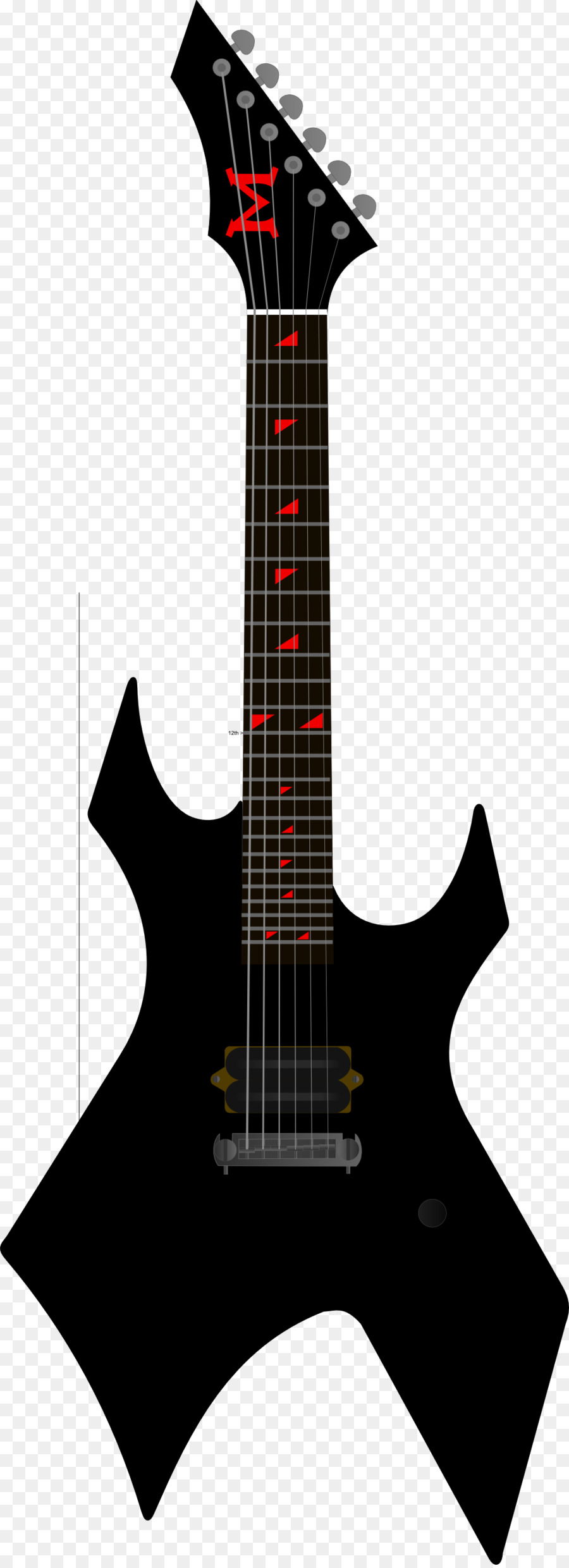 Sevenstring Guitarra，Bc Rich Warlock PNG