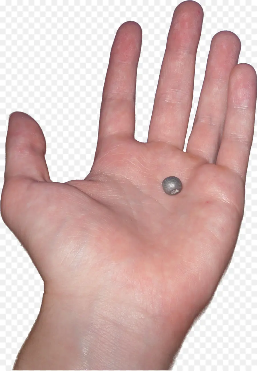 Pequena Bola De Metal，Mão PNG