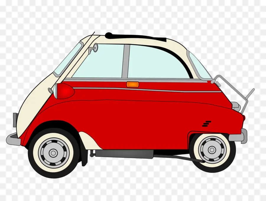 Microcarro Vermelho E Branco，Pequeno PNG