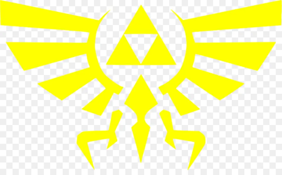 Símbolo Triforce Amarelo，Asas PNG