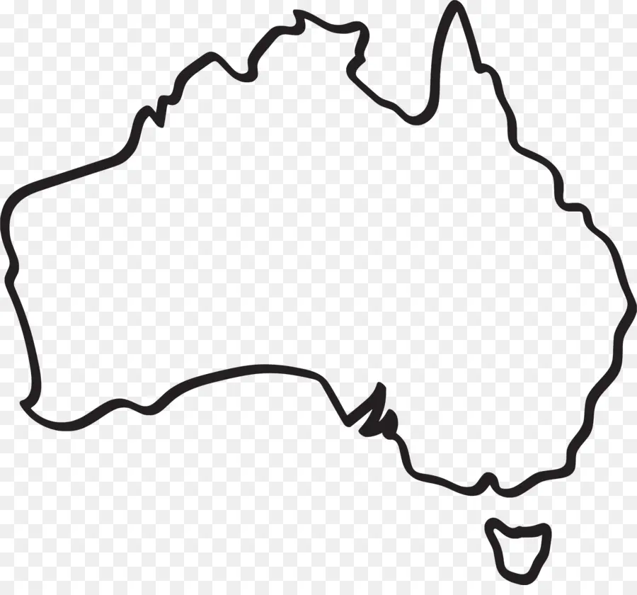 Austrália，Vetor Mapa PNG