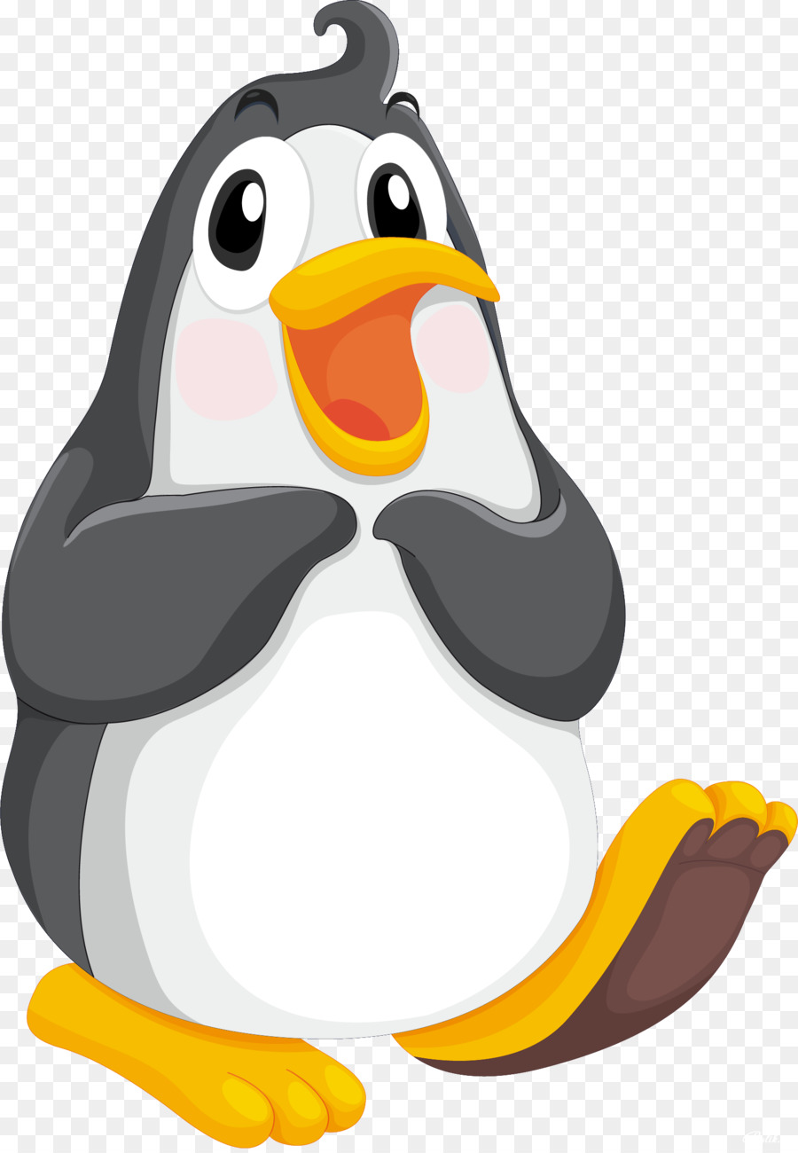 Pinguim，Preto PNG