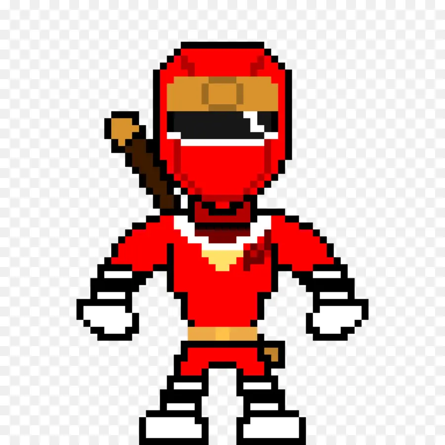 Pixel Vermelho Ninja，Pixel Art PNG