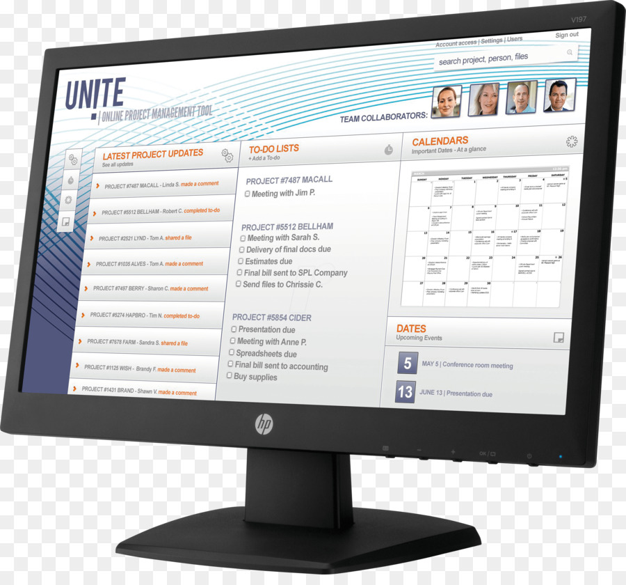 Monitores De Computador，Hewlett Packard PNG