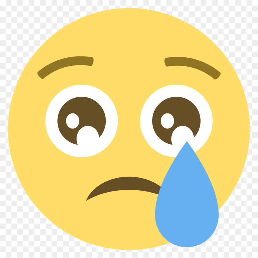 Emoji Triste，Lágrimas PNG