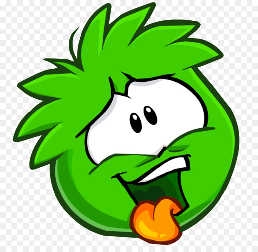 O Club Penguin，Verde PNG