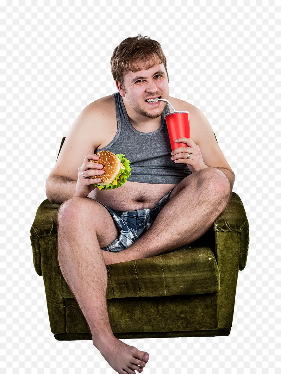 Homem Comendo Hambúrguer，Comida PNG